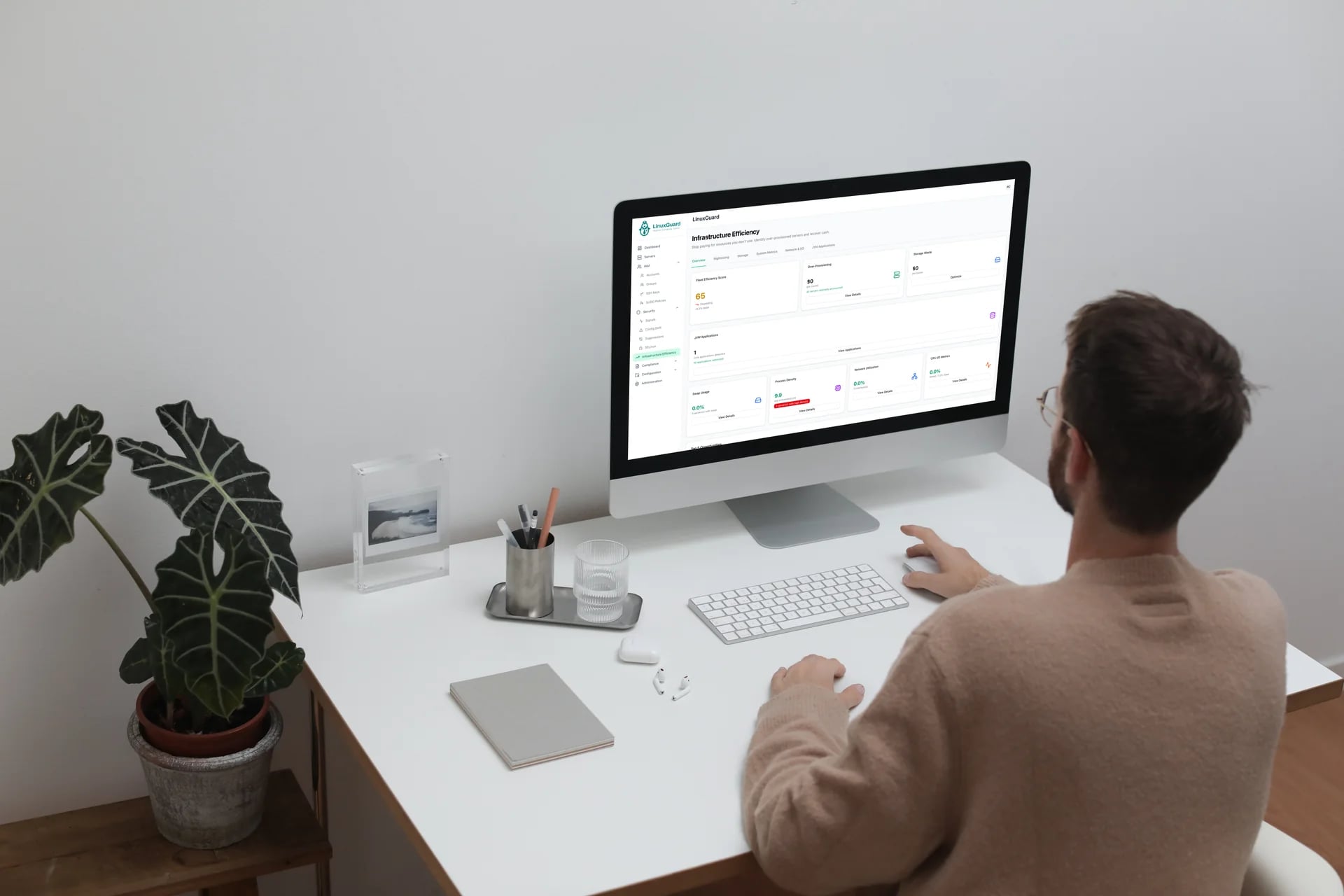 LinuxGuard infrastructure efficiency analysis